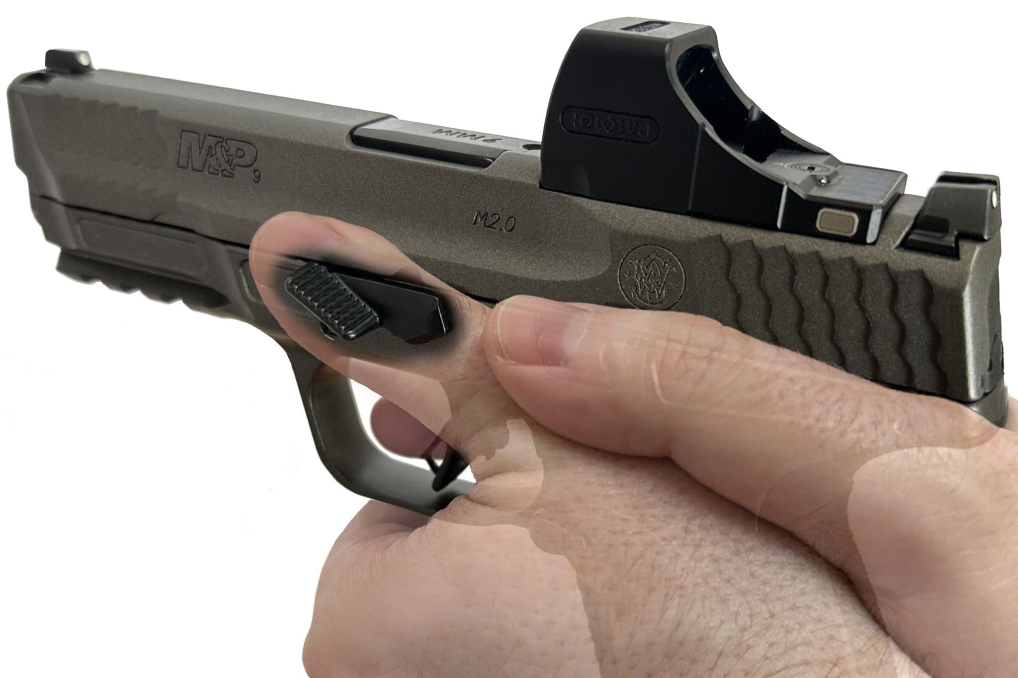 closed pedal pistol S&W M&P 2.0 Thumb Rest Takedown Lever – Align Tactical